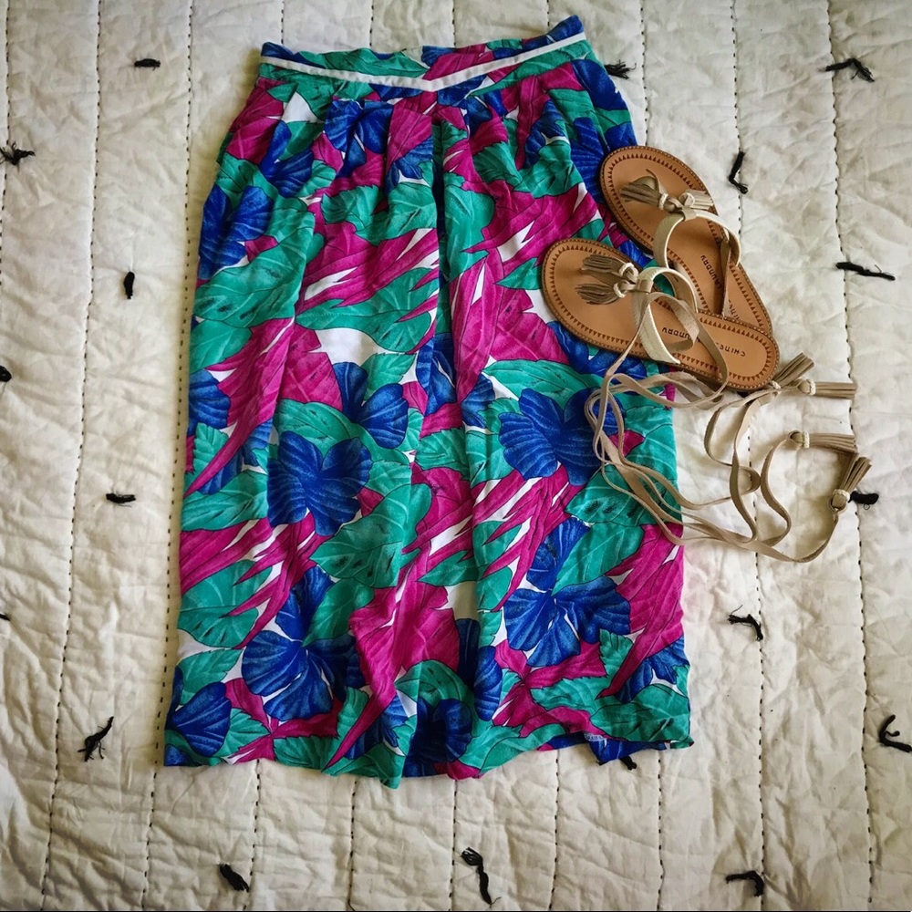 ❤️Vintage ❤️high waisted midi skirt